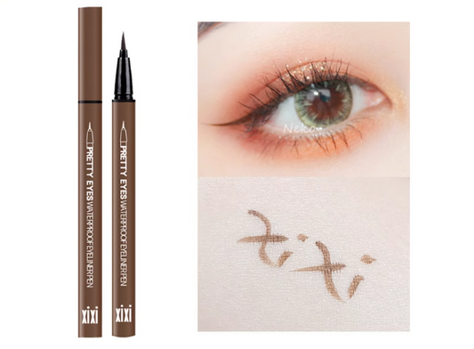 XiXi Pretty Eyes Waterproof Eyeliner (103 # Light Brown)