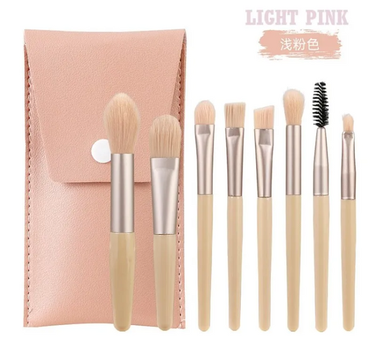 Makeup Brush Set Mini (8-pieces) (Pista Color)