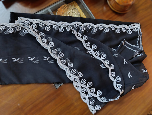 Embroidered Bamber Dupatta