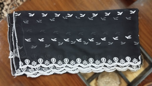 Embroidered Bamber Dupatta