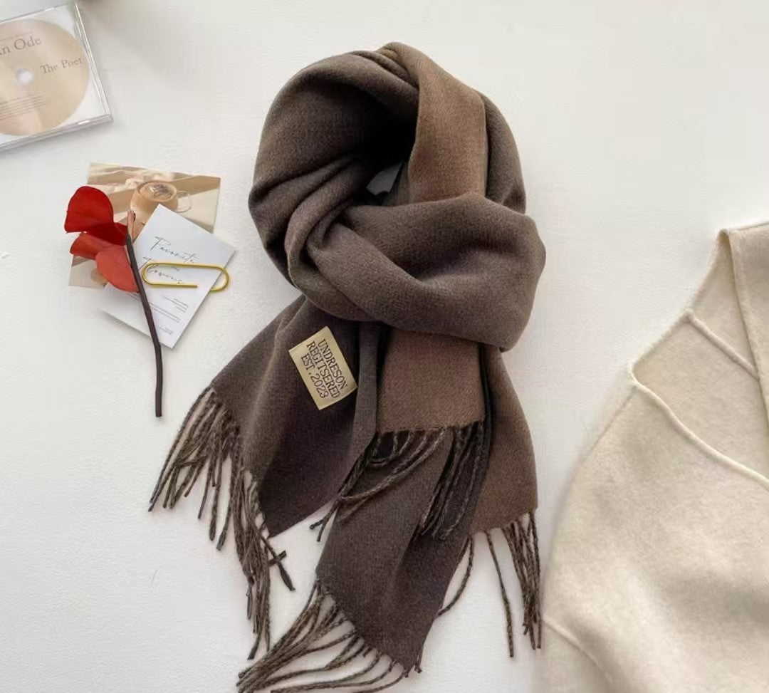 Dual Color Shawl (Coffee Shades)