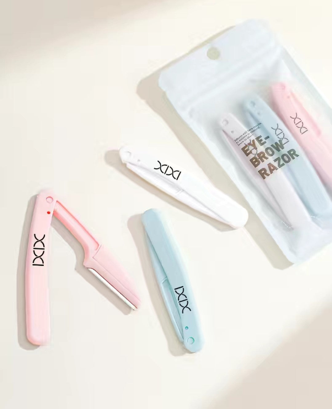 Foldable Eyebrow Razor set