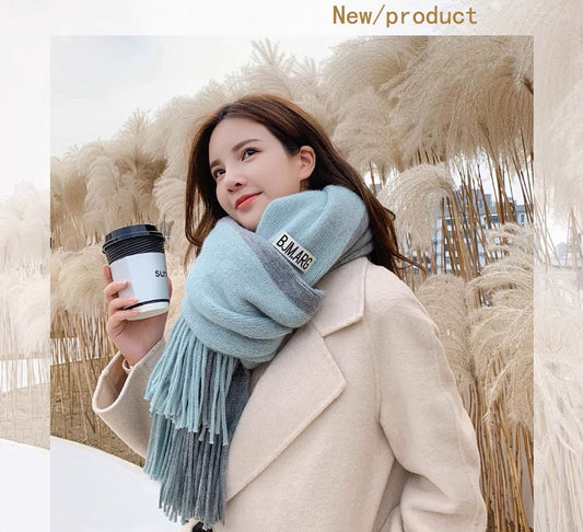 Dual Color Stole (Blue, Gray)