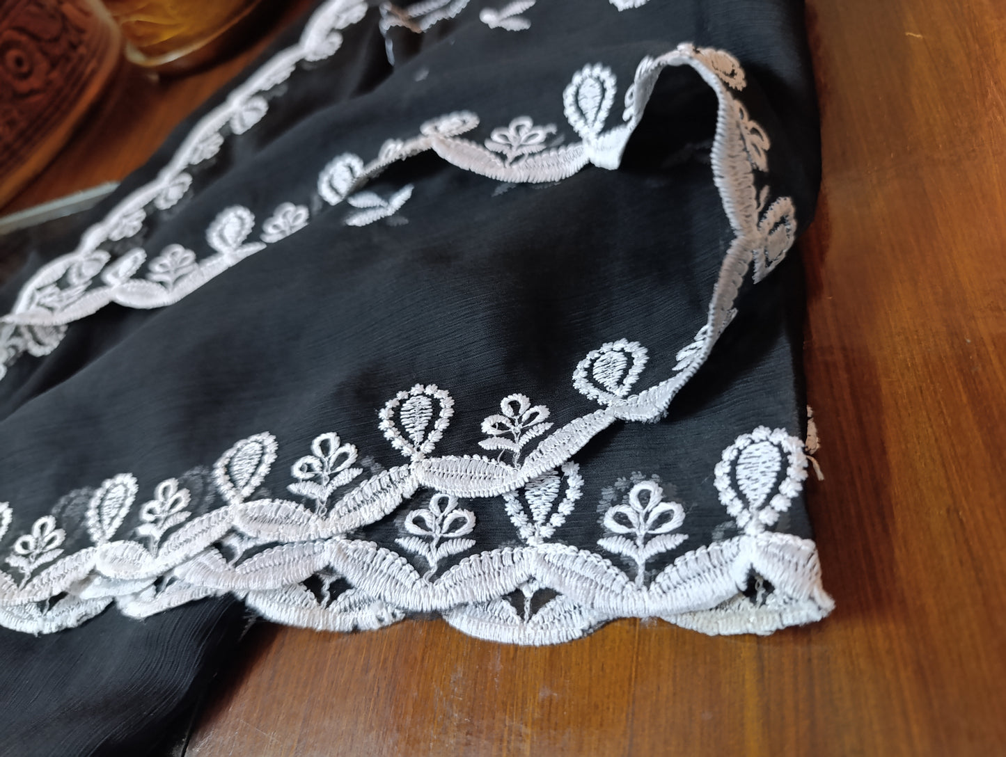 Embroidered Bamber Dupatta