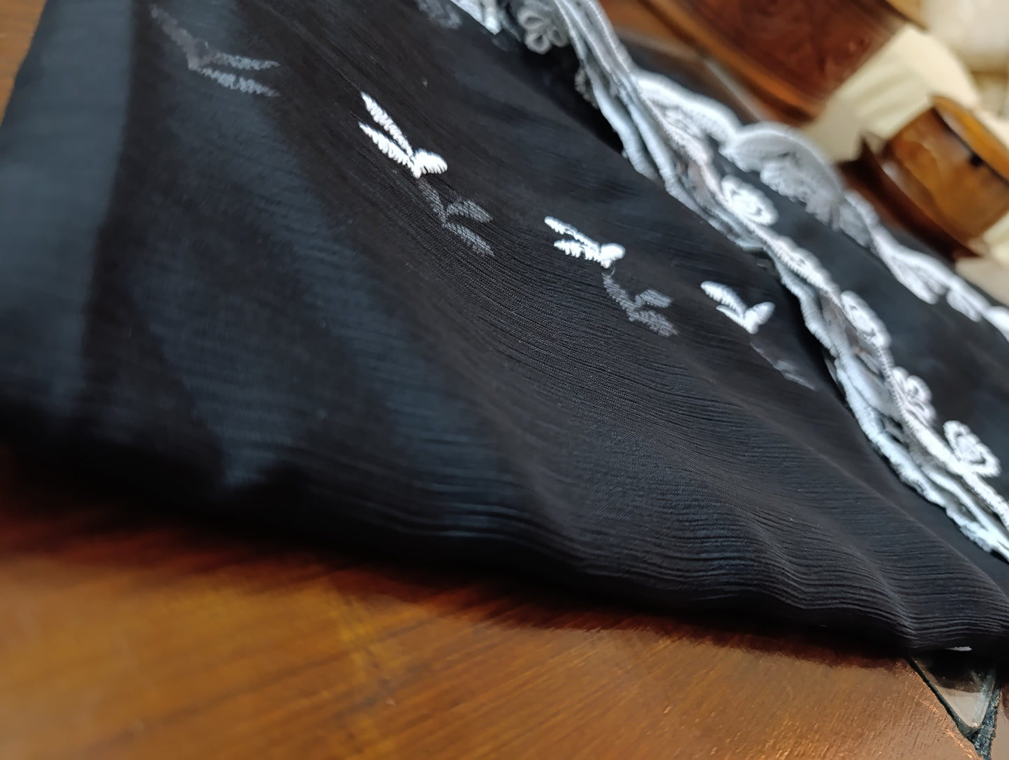 Embroidered Bamber Dupatta