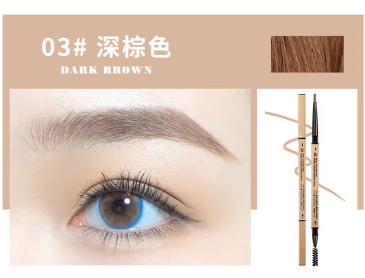 Eyebrow Pencil with Spiral Brush (03# Dark Brown)