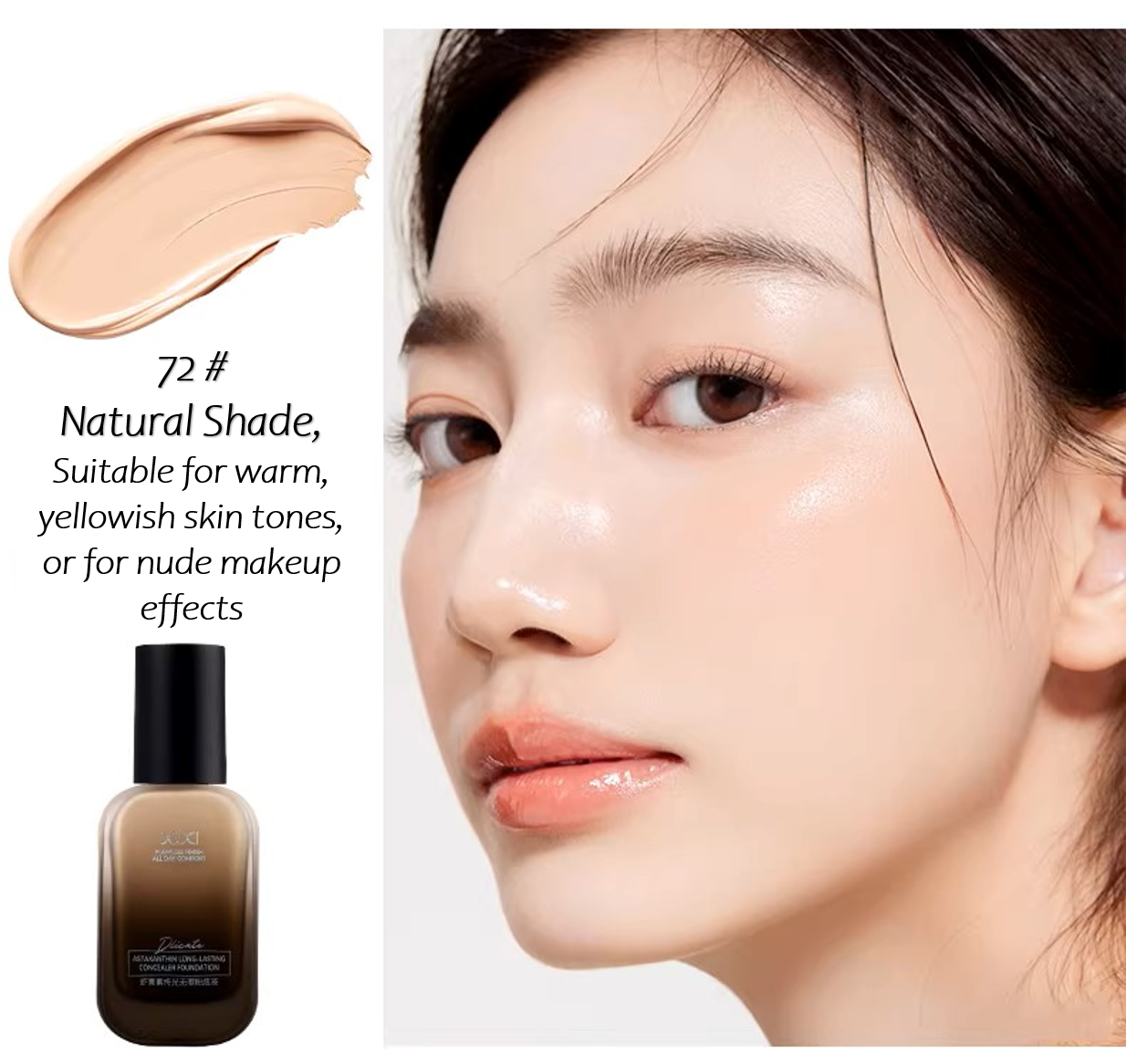 Astaxanthin Foundation (72# Natural Shade/ Soft Skin)