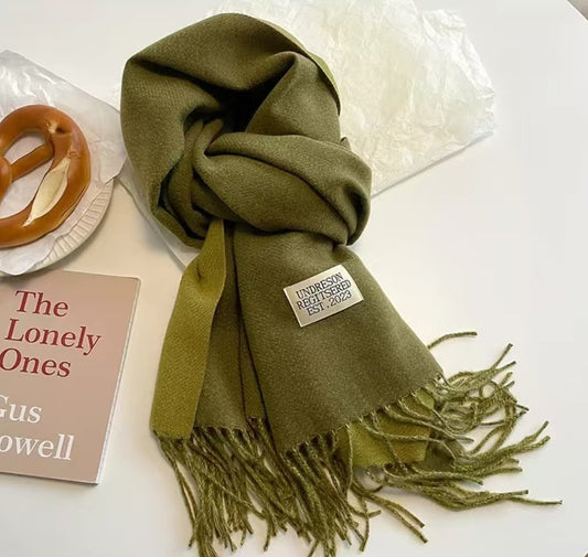 Dual Color Shawl (Green Shades)