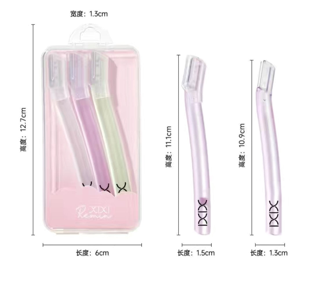Elegant brow shaping razor